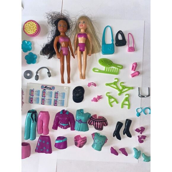 Vintage Polly Pocket Club Groove: Polly & Shani with Par-tay Bus (2004) - Picture 3 of 3